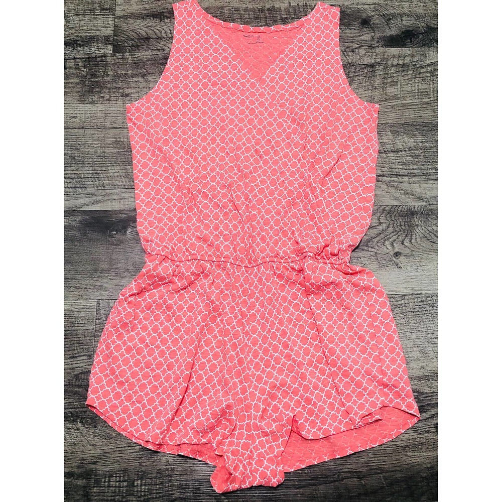 Gap GapBody Romper Shorts Sz L Chest 36/38” Jumpsuit Beach Cover Up Peach C20